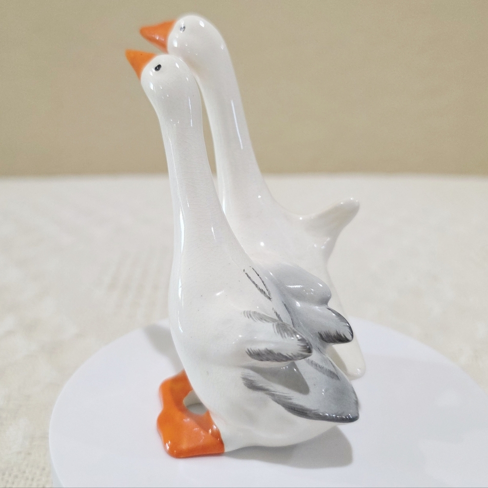 1940's Beswick England Two Geese Mom Dad #820 by Arthur Gredington - Picture 3 of 12